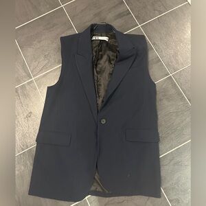 Zara Navy Blue Suit Vest